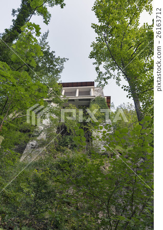 Villa Bled upper terrace in Slovenia. 26163712