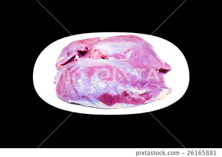 Duck on white plate 26165881