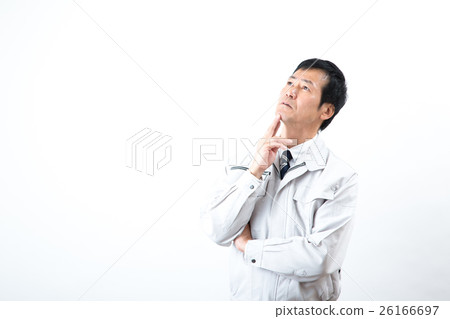 Middle businessman wearing work clothes 26166697