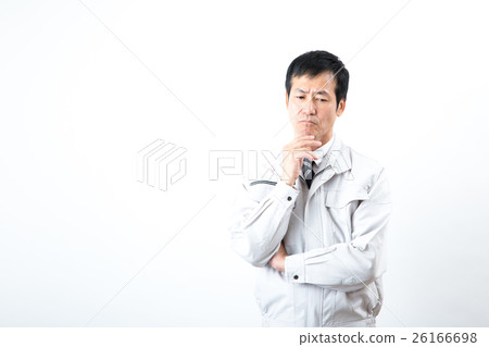 Middle businessman wearing work clothes 26166698