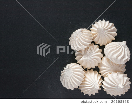 Closeup of meringue cookies 26168528