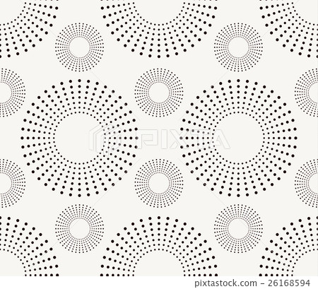 Seamless pattern with dotted circles 26168594