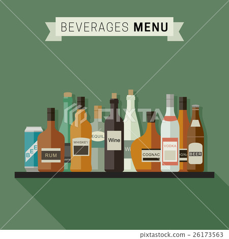 Alcoholic drinks menu  26173563