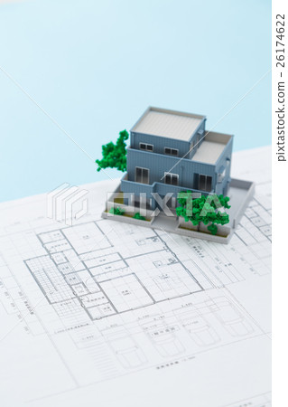 房子圖紙和房子 26174622