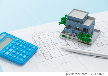 房子圖紙和房子 26174695