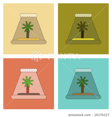 assembly flat icons tsunami Island assembly flat icons tsunami Island 26176327