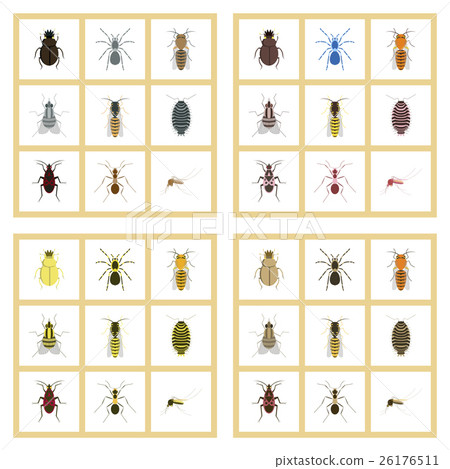 assembly flat Illustrations insect wasp soldier assembly flat Illustrations insect wasp soldier 26176511