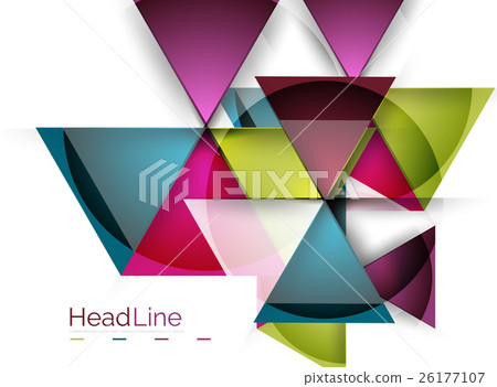 Triangle abstract background - Stock Illustration [26177107] - PIXTA