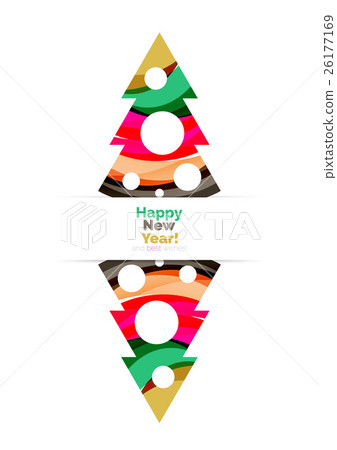 Christmas banner with baubles 26177169