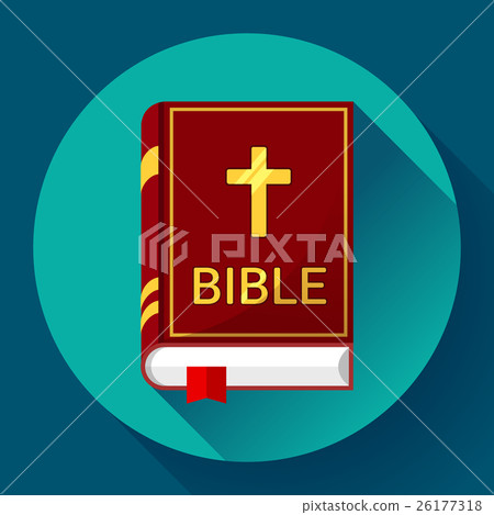bible icon with long shadow bible icon with long shadow 26177318