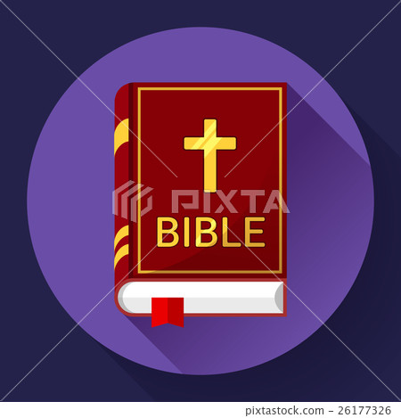 bible icon with long shadow bible icon with long shadow 26177326