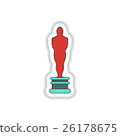 Vector illustration in paper sticker style cinema 26178675