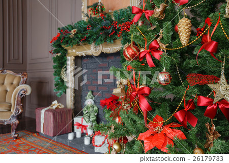 Calm image of interior Classic New Year Tree 26179783