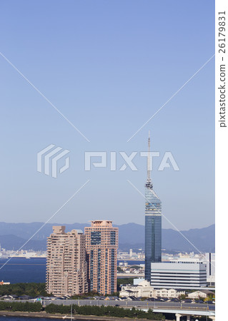 沒有云彩和福岡塔的藍天 26179831