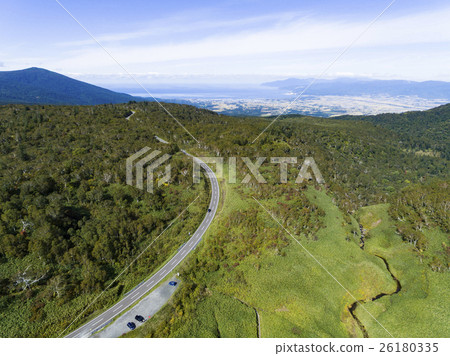Niseko Panorama Line and Otani Marsh Aerial Photograph 26180335