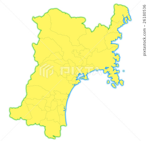 Miyagi Prefecture Map 26180536