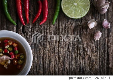 Thai fish sauce three taste. 26181521
