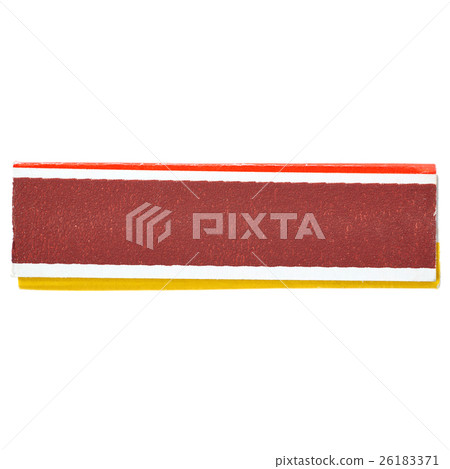 Box side of matches isolated over the white 26183371
