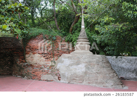 Old Stupa with brick wall Old Stupa with brick wall 26183587