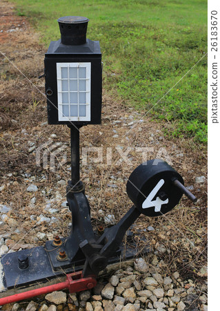 Light railway switch - Stock Photo [26183670] - PIXTA
