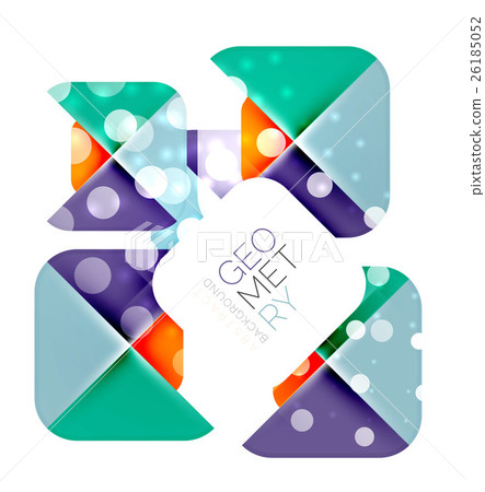 Colorful squares, geometric elements 26185052