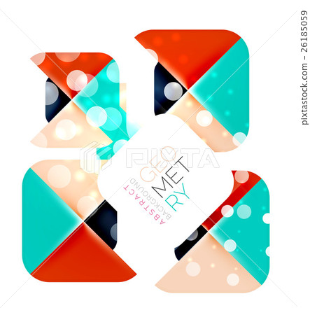Colorful squares, geometric elements Colorful squares, geometric elements 26185059