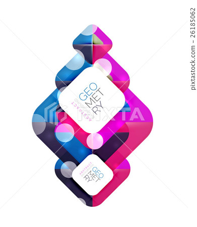 Colorful squares, geometric elements 26185062