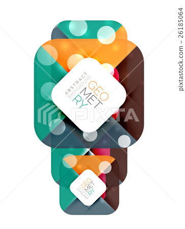 Colorful squares, geometric elements 26185064