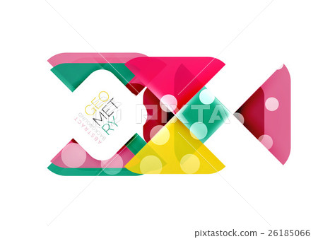 Colorful squares, geometric elements 26185066