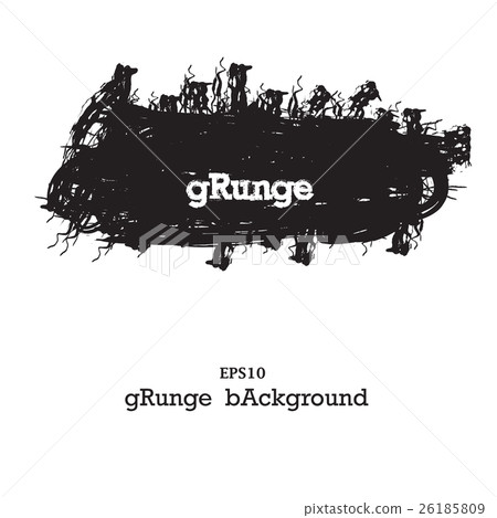 Modern Textured Grunge Brush Stroke . Modern Textured Grunge Brush Stroke . 26185809