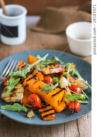 Grilled Butternut squash salad Grilled Butternut squash salad 26185971