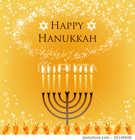 Vector Hanukkah Background - Stock Illustration [26186606] - PIXTA