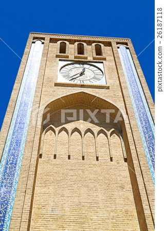 in iran  antique    clock  tower 26187118
