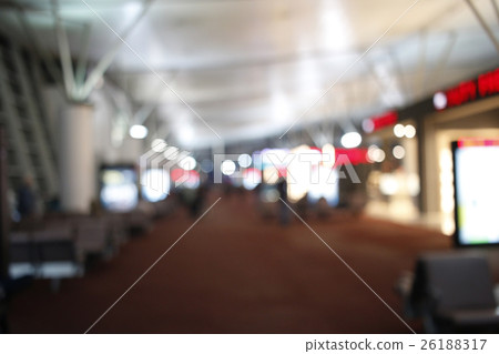 Blurry Lights of Airport Terminal Blurry Lights of Airport Terminal 26188317