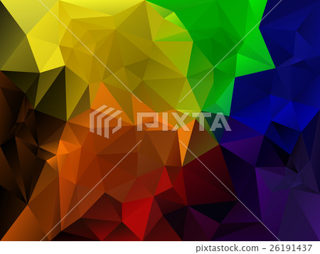 vector polygon background full spectrum rainbow 26191437