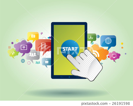 Mobile communication by the smart phone 26191598