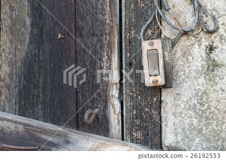 Minimalism style, Doorbell on the wall. Minimalism style, Doorbell on the wall. 26192553