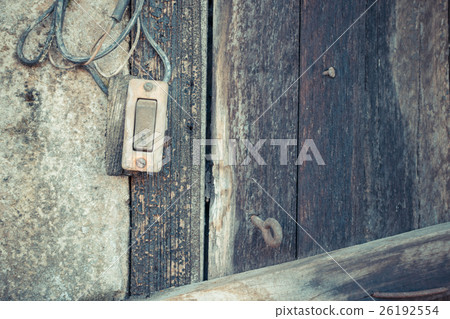 Minimalism style, Doorbell on the wall. Minimalism style, Doorbell on the wall. 26192554