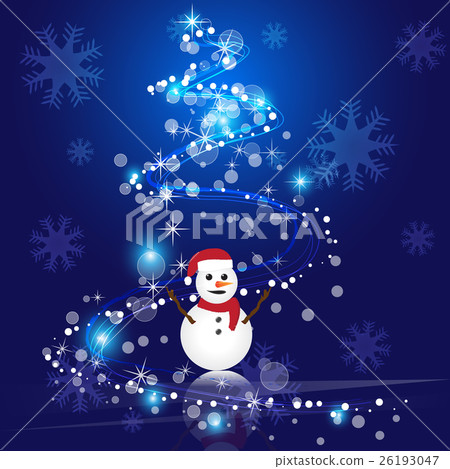 abstract christmas blue vector background - Stock Illustration ...