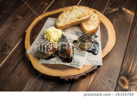 toast with foie and parmesan toast with foie and parmesan 26193784