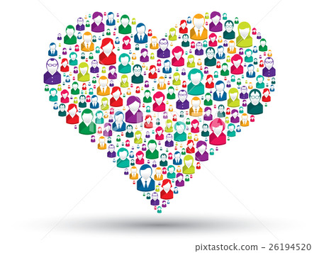 Social heart Social heart 26194520