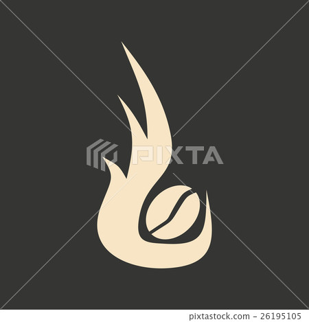 Flat in black and white mobile application coffee 26195105