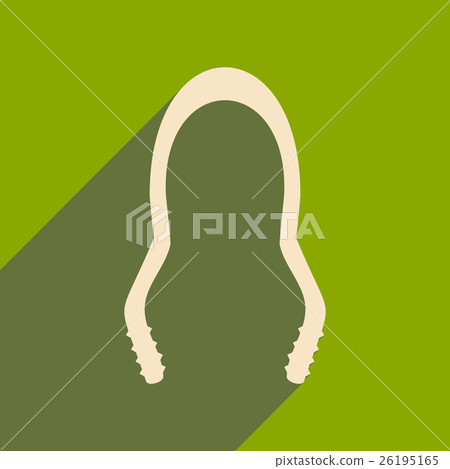 Flat with shadow icon and mobile application Flat with shadow icon and mobile application 26195165