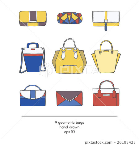 9 fashion vector bags with geometric design 9 fashion vector bags with geometric design 26195425