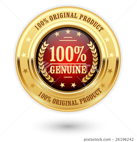 100 percent genuine product - golden insignia  26196242