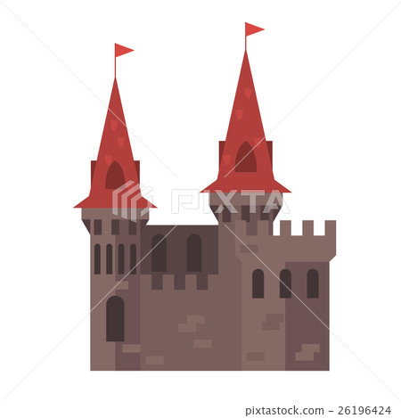 Medieval castle with towers - stronghold 26196424