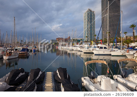 Port Olimpic Marina in Barcelona Port Olimpic Marina in Barcelona 26196609