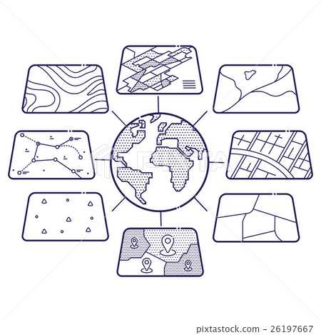 GIS Concept Data Layers for Infographic 26197667
