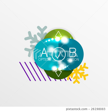 Christmas and New Year sale sticker templates 26198083