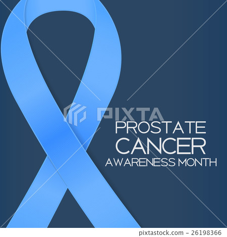 Blue Ribbon Symbol of World Prostate Cancer - Stock Illustration ...